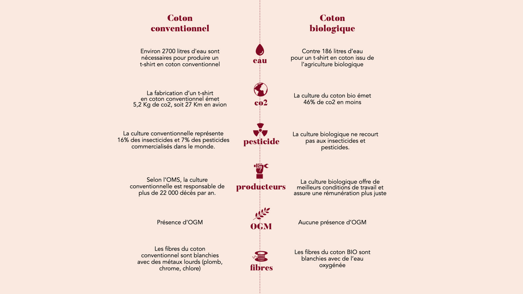 Coton conventionnel versus coton bio : quelle différence ?